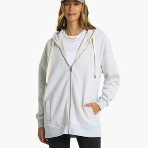 Vuori Gray Restore Long Sleeve Hoodie Sweatshirt
